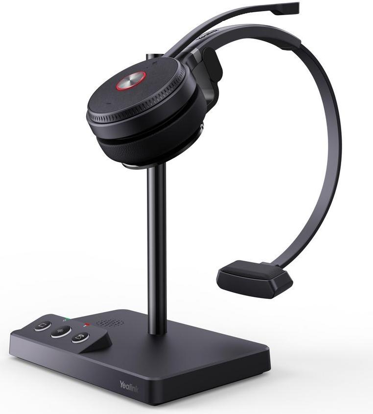 Yealink WH62 Mono UC Headset, Kabellos, Büro/Callcenter, 20 - 20000 Hz, 80 g, Kopfhörer, Schwarz