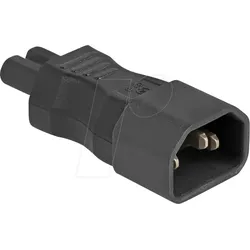 DELOCK 80469 - Netzadapter IEC 60320 - C14 auf C7, Stecker / Buchse, 2,5 A, ger