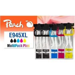 Peach, Druckerpatrone, Spar Pack Plus Tintenpatronen, ersetzt Epson No. 945XL (BK, LC, LM, Y)