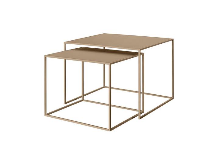 blomus Beistelltisch -FERA- 2er Set quadratische Tische: Minimalistisch, Robust & Elegant (Set, 2-St., 2 Tische), Pulverbeschicht, Minimalistisches Design, Platzsparend, Quadratisch