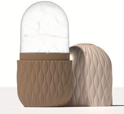 Uplift Essentials Ice Roller For Face And Eye Skin Care khaki