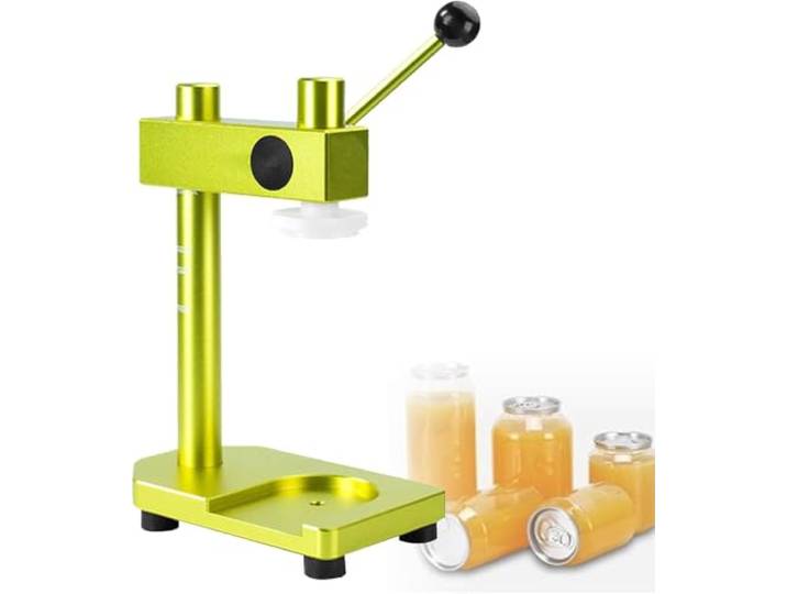 GAYAYAS Soda-Dosen-Versiegelungswerkzeug, manuelle Becher-Versiegelungsmaschine, höhenverstellbar, Höhe von 30–170 mm und Durchmesser von 51 mm (2,2 Zoll), für Aluminium- und Kunststoffdosen,Green
