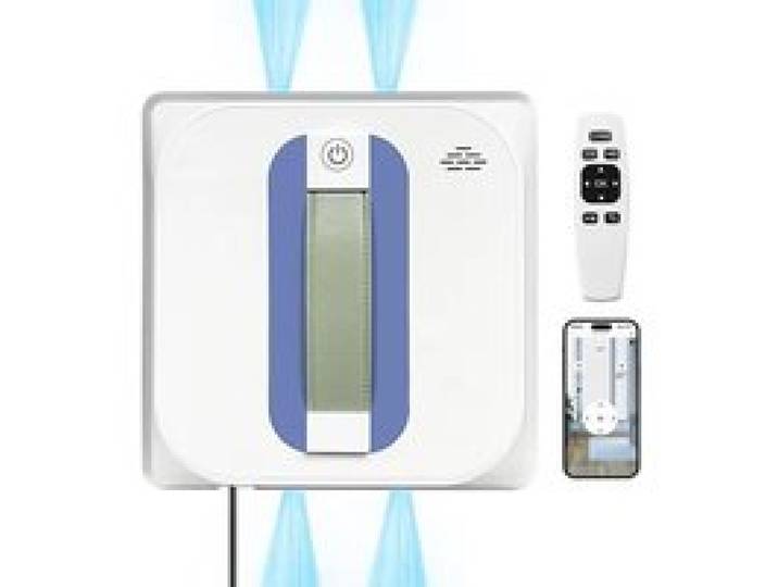 Robot Laveur de Vitres Automatique 4 Pulvérisateurs Télécommande + Application