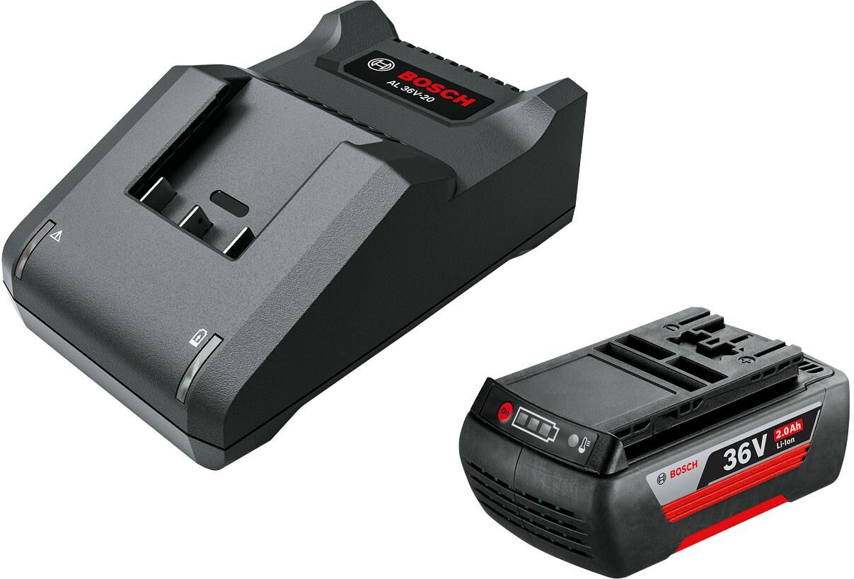 Akku BOSCH "Ladegerät Starter-Set", schwarz, 36 V, Akkumulatoren, Akku schwarz 36 V