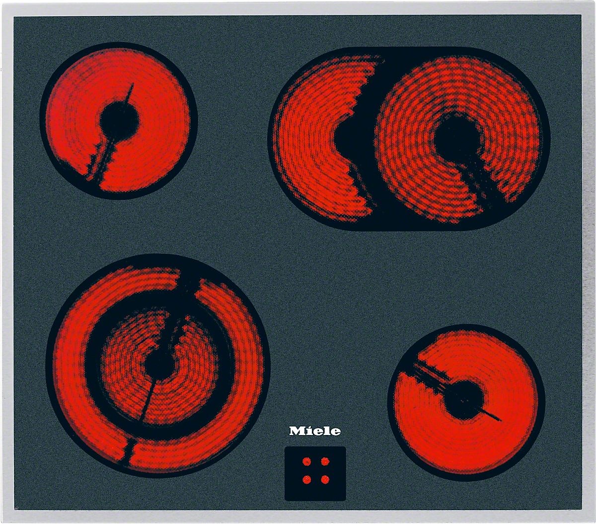 Miele KM6003LPT herdgebundenes 60cm Glaskeramik Kochfeld/Herdplatte 4 Zone(n)