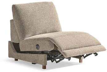 Tristan Power Sectional Seating - Build Your Own, Armless Power Chair, Power Reclining Armless Chair/Everett Linen - Grandin Road