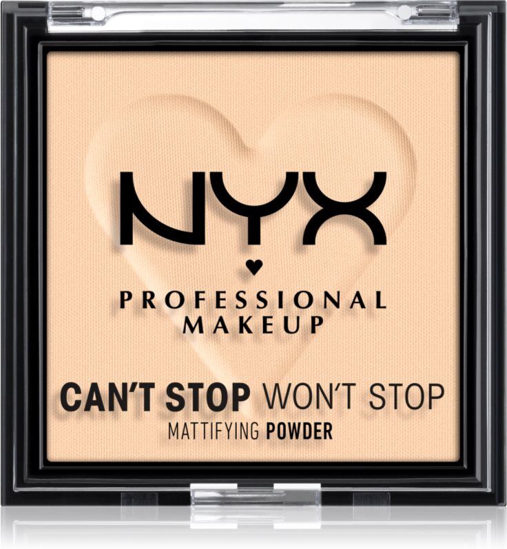 NYX Professional Makeup Can't Stop Won't Stop Mattifying Powder mattifying powder shade 02 Light 6 g