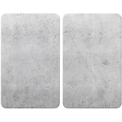 Herdabdeckplatte 2er Set BETON (BHT 30x5,50x52 cm) - BHT 30x5,50x52 cm