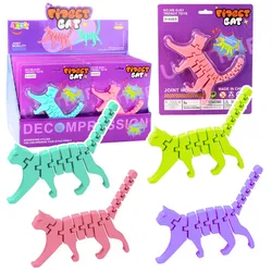 Katzenpuzzle Fidget 3D Puzzle Flexibel Biegbar Mix