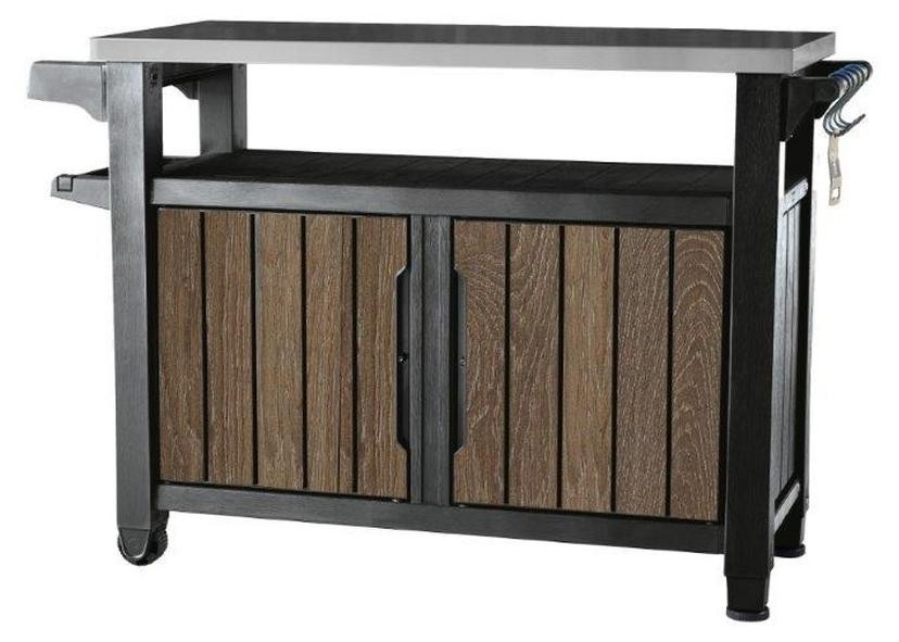Keter UNITY XL Grilltafel, Walnootkleur, 207 liter