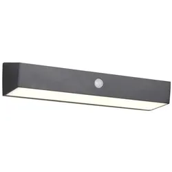 Trio TR23306102 LED solar Außenwandleuchte SILVES  | 6W integrierte LED-Quelle | 700lm | 4000K