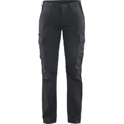 Damen Stretch Bundhose "7144" Industrie - C40 - mittelgrau/schwarz