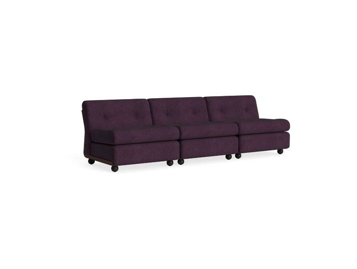 HAY Module de canapé Amanta Burgundy red-turf burgundy, canapé 3 places