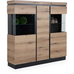 Highboard ASMUS (BHT 167x164x40 cm) - braun - BHT 167x164x40 cm