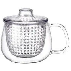 Kinto, Teekanne, UNITEA Unimug - Becher mit Teesieb 350ml transparent (0.35 l)