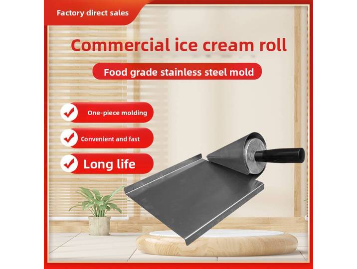 Moule à cornets de crème glacée en aluminium moulé, grand format, pour cornets à emporte rapide, outil pour la préparation de crèmes glacées