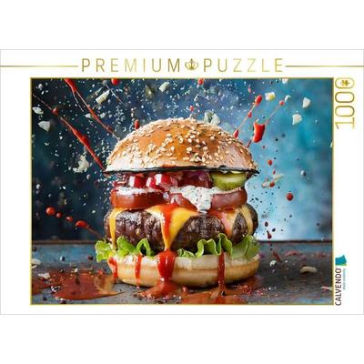 CALVENDO Puzzle Burger Explosion | 1000 Teile Lege-Größe 64x48cm Foto-Puzzle für glückliche Stunden, Game von , Calvendo Puzzle