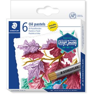 Staedtler Ölkreide 2420M C6-C Metallic, farbig sortiert, 6 Stück