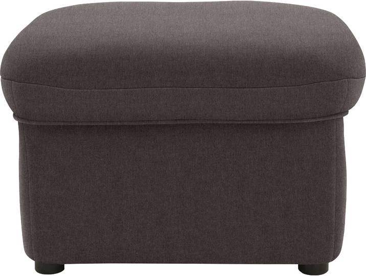 Hocker, Polyester-Nylon, Braun (Espresso), 60×41×60 cm, Straffe Polsterung, Domo-Collection