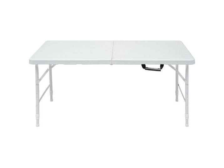 Table de loisirs 124 97 cm pliante anti-rouille réglable blanc maison/bureau