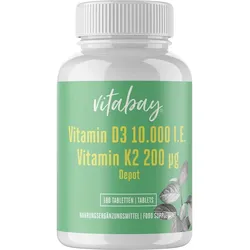 Vitamin D3 Depot 10000 IE + Vitamin K2 200 mcg