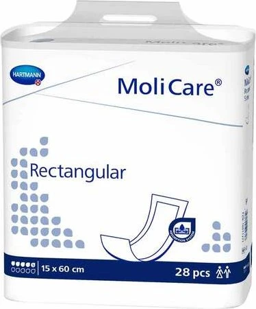 Molicare rectangular 5 Tropfen 15x60 cm 28 St Beutel