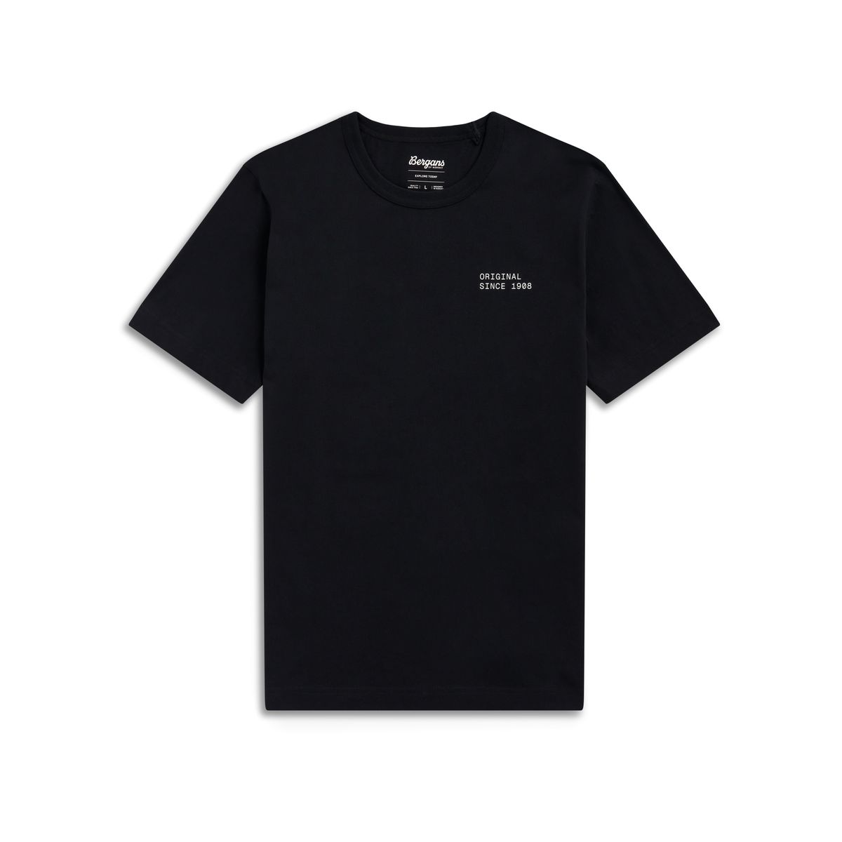 Bergans Original Cotton Tee Men black (91) XL 259784-4138-91-XL