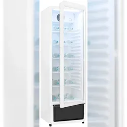 Exquisit Glastürkühlschrank GKS260-GT-431D weiß | 280 l Nutzinhalt | No Frost | Umluftventilator | manuelle Temperaturregelung