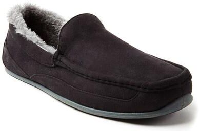 Deer Stags Spun - Mens 8 Black Slipper Medium