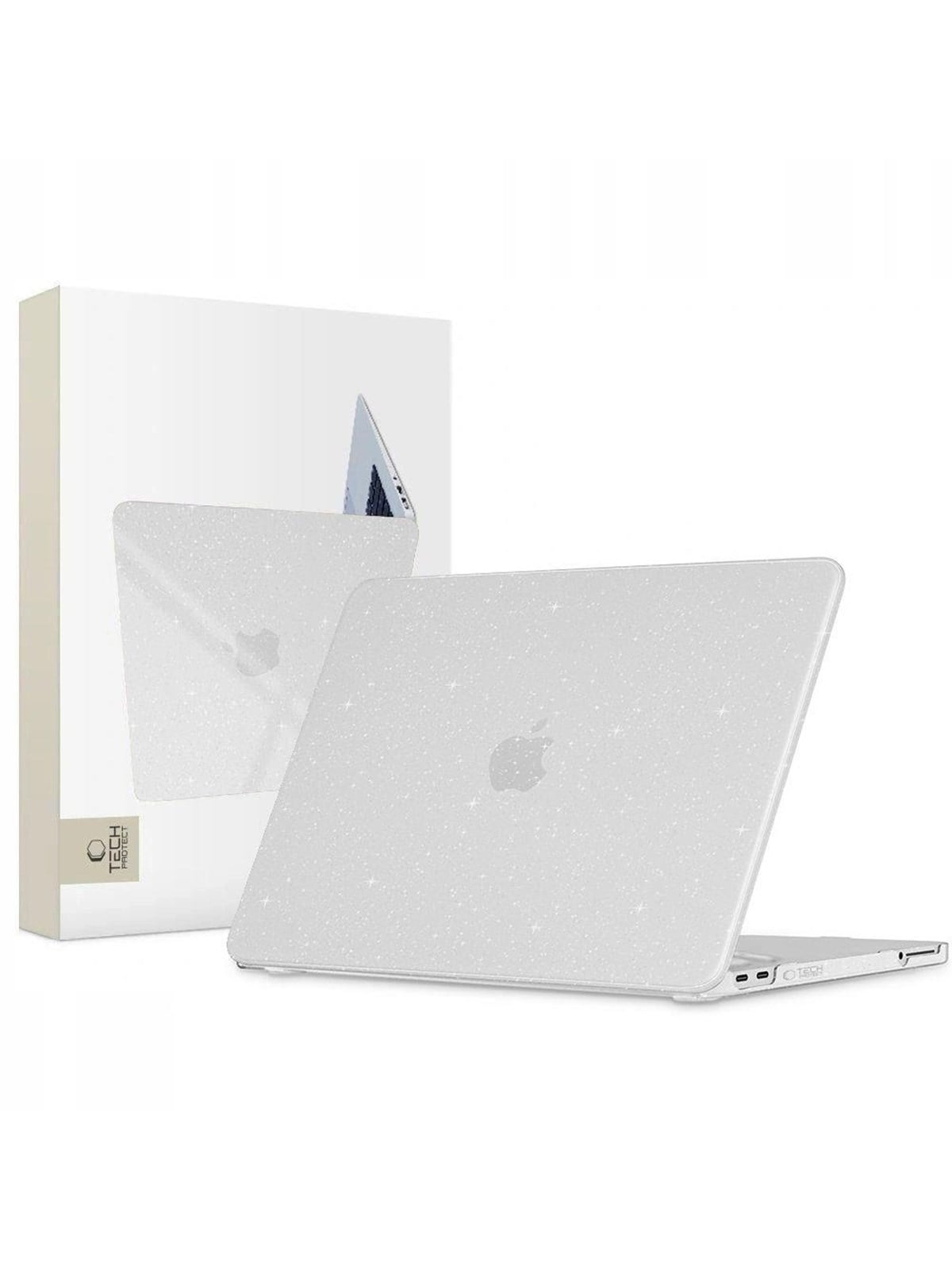 Tech-Protect SmartShell Case for MacBook Neo 13" 2026 -Transparent Glitter
