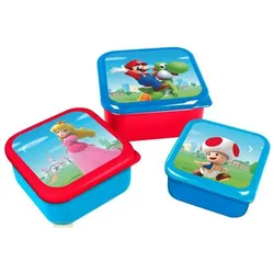 Stor SUPER MARIO - Boîtes à Snack - 3 pcs, Lunchbox, Mehrfarbig