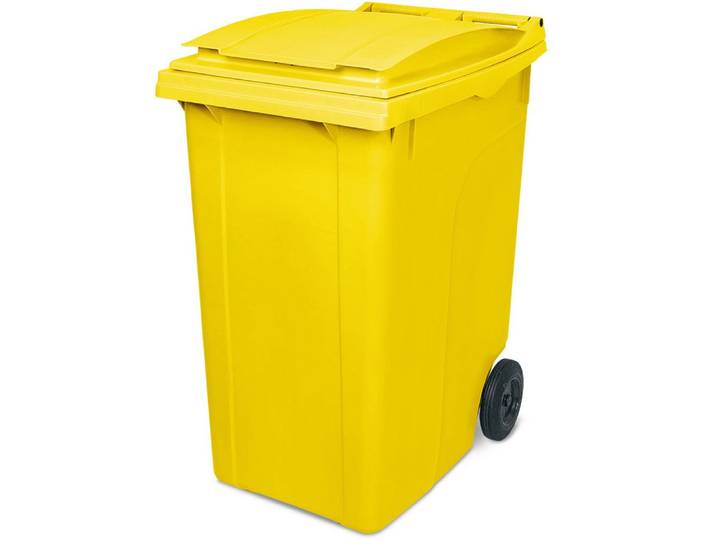 BRB-Lagertechnik Mülleimer 360 Liter Mülltonne, HxBxT 1090x620x860, Genormte 360 Liter Mülltonne