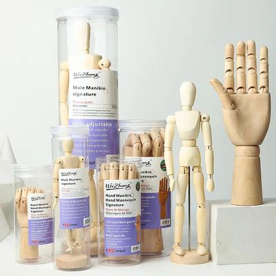 Uplift Treasures Wooden Drawing Mannequin Movable Artist Figure Model 12in Left