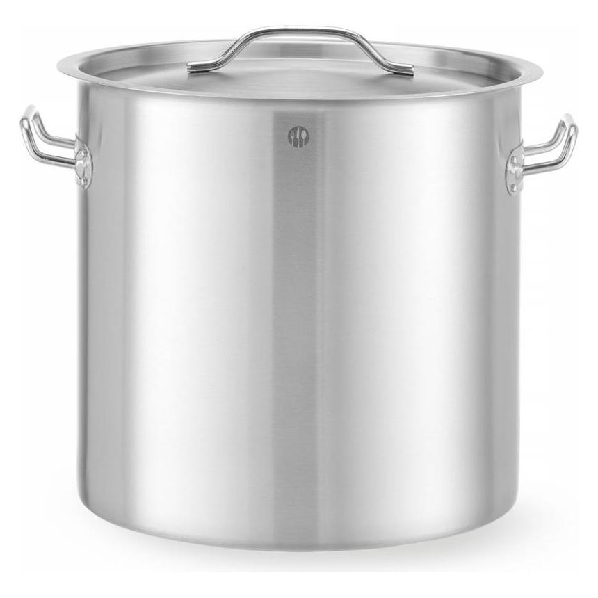 Hendi Bratentopf mit Deckel 25 l 345x350 mm Budget Line (Bräter + Schmortopf, Kochtopf, Edelstahl, 34.50 x 33.50 cm) (834206)