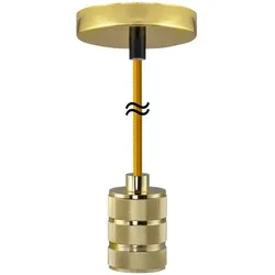 E27 Pendelleuchte Vegas gold -