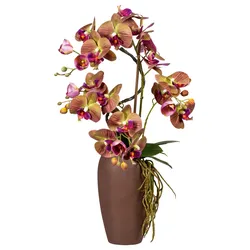 Kunstpflanze Orchideen Grün/Lila