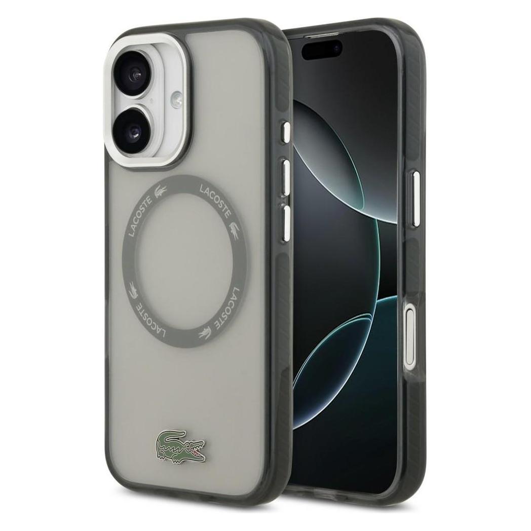 Lacoste Etui Shockproof Transparent Frosted MagSafe do iPhone 17 szary (Apple iPhone 17) (64805240)