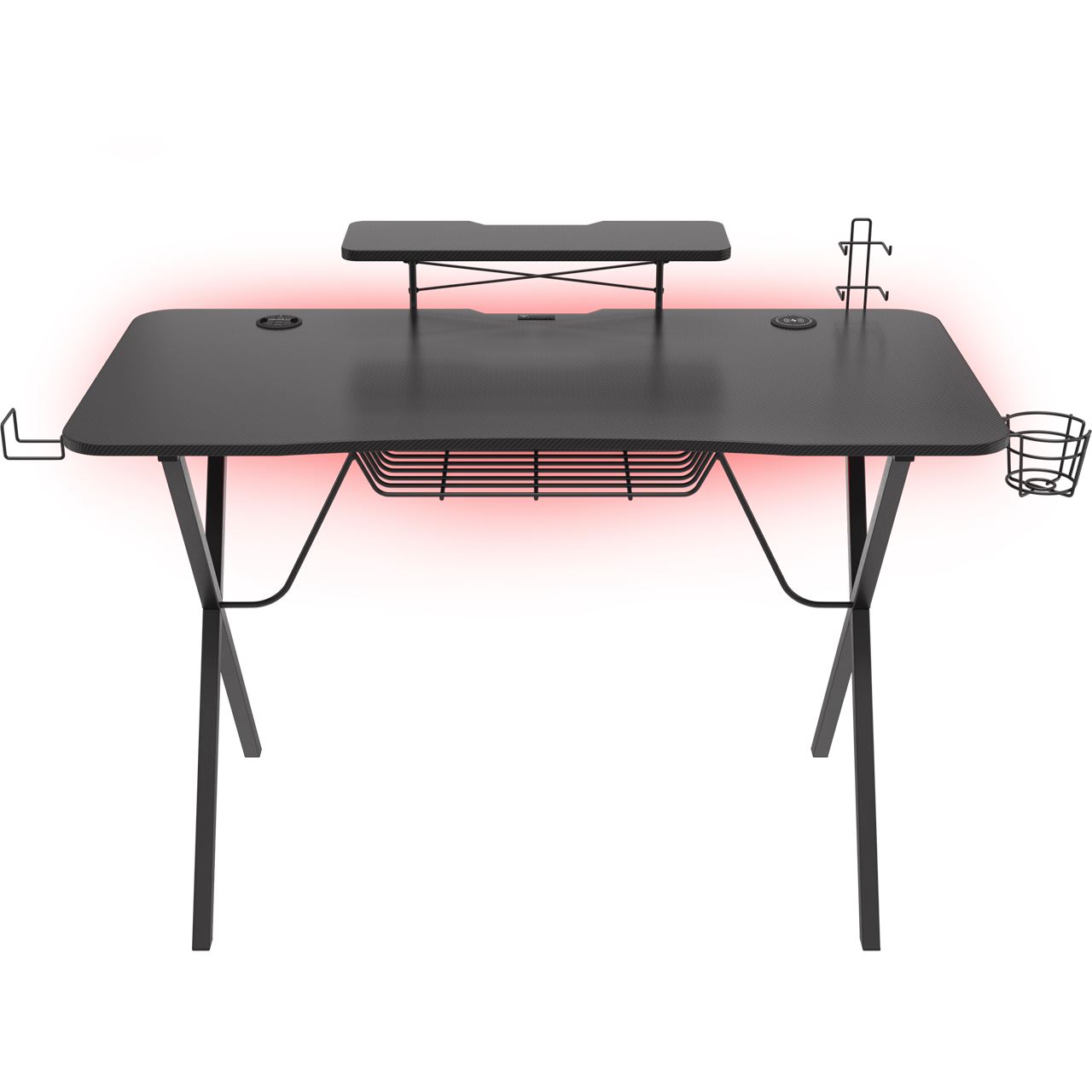 Genesis Gaming Tisch HOLM 300 RGB schwarz (120cm x 75cm)