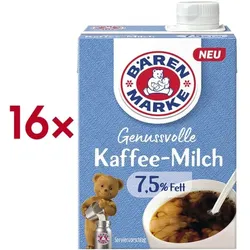 Bärenmarke 16x Kondensmilch 7.5% »Genussvolle Kaffee-Milch« 340g