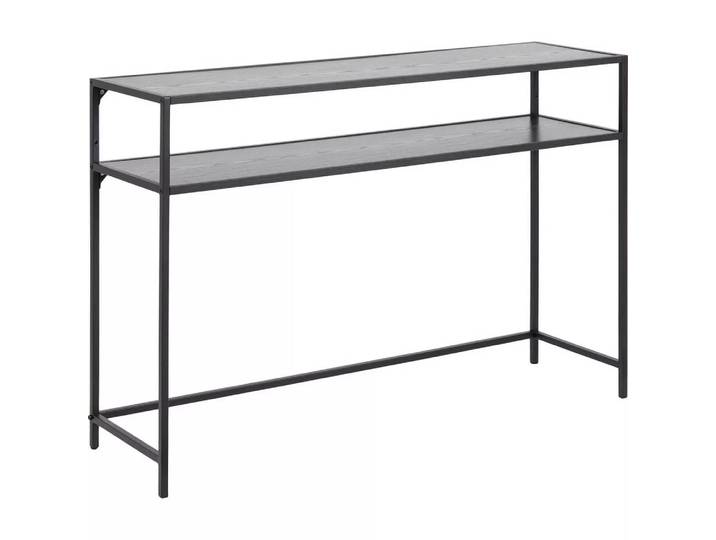mutoni - Konsoltisch Multiple Bronx Melamin Esche Schwarz 1 Boden Schwarz 120x35x79cm, One Size