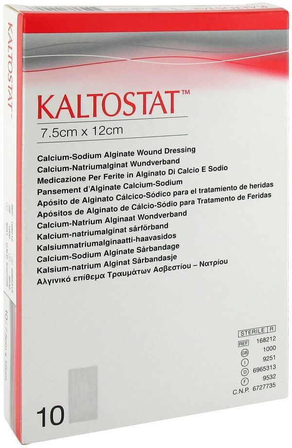 Kaltostat Kompressen 7,5x12 cm 1X10stk