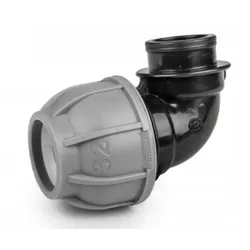 Klemmfitting Winkel 90° mit IG 3/4" für PE Rohr 32mm Verschraubung BRADAS DSRA10K32F34