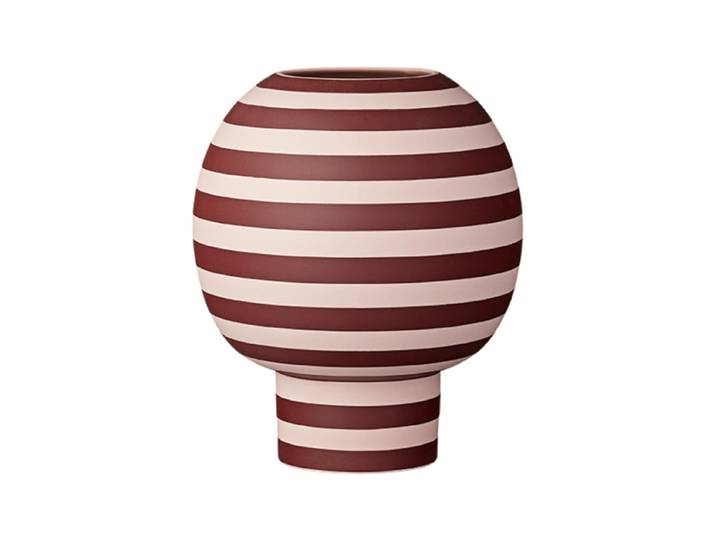 Design Vase & Blumentopf „Varia“ Ø 18 x 21 cm - Rosé/Bordeaux Rosé, Bordeaux AYTM