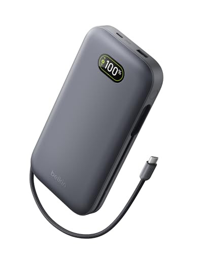 Belkin UltraCharge Pro Powerbank 27000mAh, 240W USB PD, met USB-C en USB-A aansluitingen, Antraciet