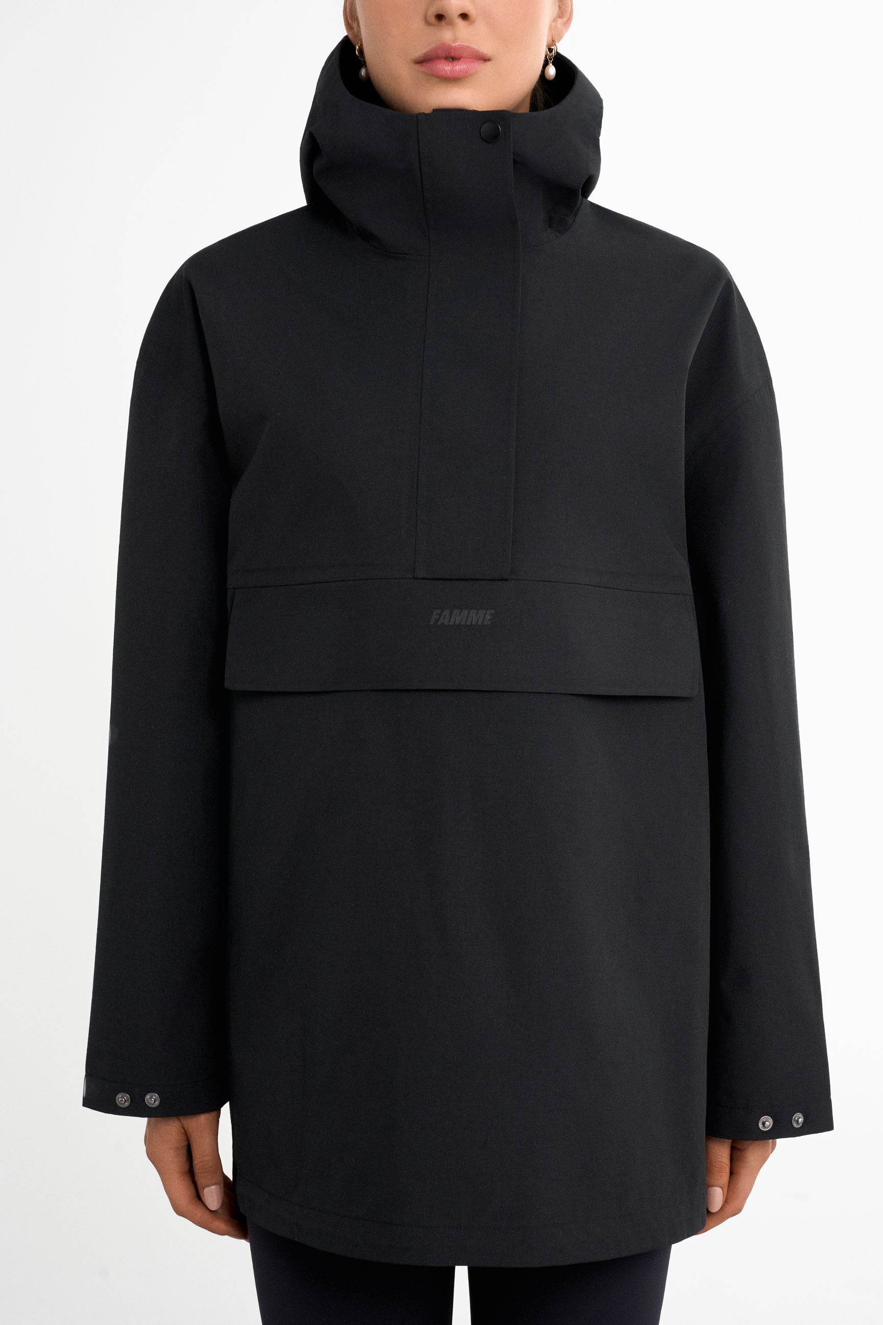 FAMME Rain Anorak Black L