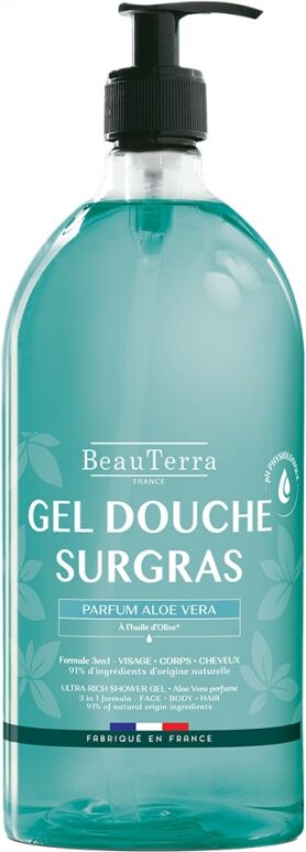 BeauTerra Surgras Parfum Aloe Vera Douche Gel 1000 ml