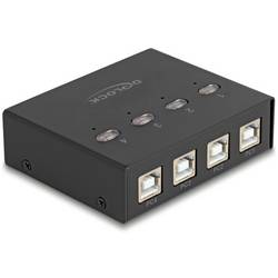 Delock 11507 USB 2.0-Umschalter Schwarz