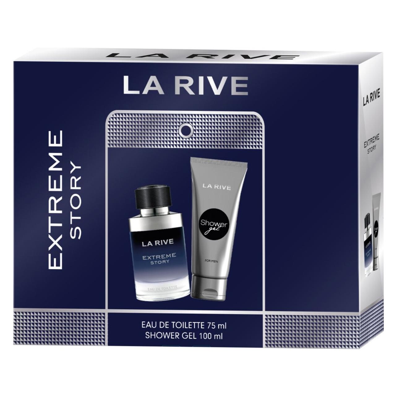 La Rive SET Extreme Story EDT spray 75ml + SHOWER GEL 100ml (Körperpflegeset) (30064500)