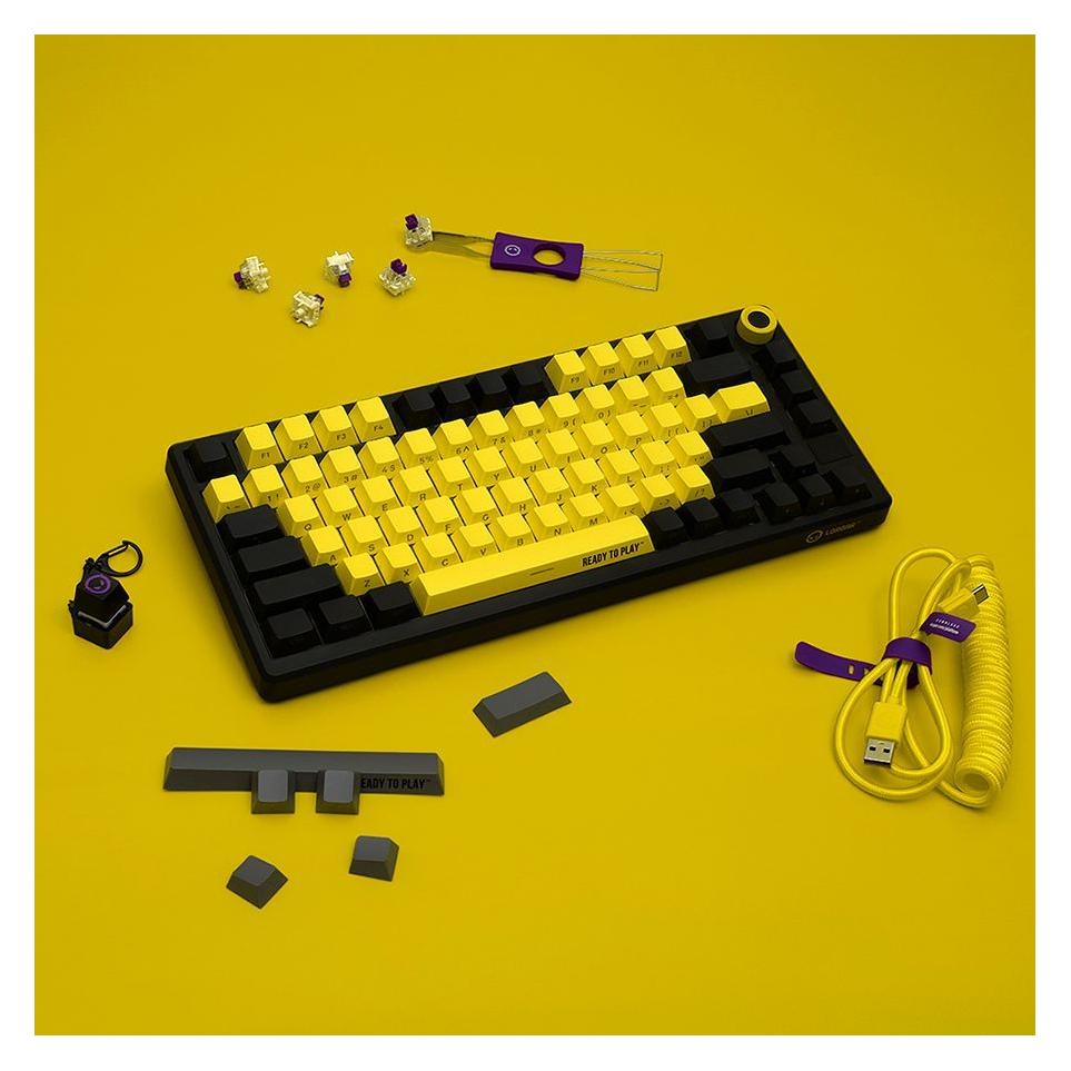 Lorgar Computertastatur Klaviatūra KBP7075W (US, Kabelgebunden, Kabellos) (LRG-KBP7075W-YL-US)