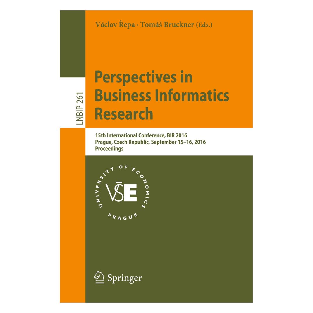 Springer Perspectives in Business Informatics Research (Englisch, Softcover, Tomás Bruckner, Václav Repa) (55831692)